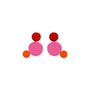 Bijoux - Boucles d’oreilles géométriques – Formes ludiques en couleur - ISUWA