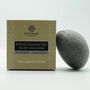 Beauty products - ORGANIC KONJAC SPONGE - WITH BAMBOO CHARCOAL - IN A BOX - KARAWAN AUTHENTIC