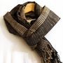 Foulards et écharpes - ETOLE EN SOIE SAUVAGE "ASSAM" - KARAWAN AUTHENTIC