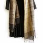 Foulards et écharpes - ETOLE EN SOIE SAUVAGE "ASSAM" - KARAWAN AUTHENTIC