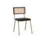 Chaises - Lot de 2 chaises en cuir et rotin - GINER Y COLOMER