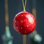Autres décorations de Noël - Boules de Noël à pois - KINTA