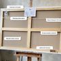 Paintings - Original handmade wall art. Abstract gray gold painting "Desert 2" - MATISS ART STUDIO