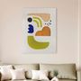 Paintings - Original textured abstract colorful green blue painting "Bay 5" - MATISS ART STUDIO