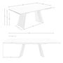 Tables Salle à Manger - Table de salle à manger rectangulaire à rallonge en marbre porcelaine - ANGEL CERDÁ