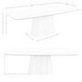 Dining Tables - Oval barrel dining table in porcelain marble - ANGEL CERDÁ