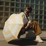 Beauty products - UV protection compact umbrella – Linen Yellow Stripes – Aurora - ANATOLE