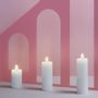 LED modules - Basic Colours Melted Pillar Candles Silk - MOODS & MORE