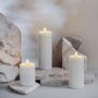 LED modules - Basic Colours Melted Pillar Candles Rock - MOODS & MORE