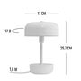Lampes de table - Lampe de table blanche Haipot - DYBERG LARSEN