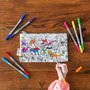 Children's desks - colour-in dinosaur pencil case - EATSLEEPDOODLE