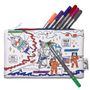 Stationery - colour-in space explorer pencil case - EATSLEEPDOODLE