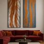 Paintings - Sillage is a two-part abstract diptych in acrylic/ resin  on canvas - TURIK&ART (KSENIIA TURIK)