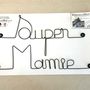 Decorative objects - Wire Wall Decoration\" Super Granny\” - to pin - BIJOUX DE MUR
