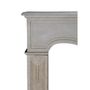 Fireplaces - Antique Louis XIV Style Off-White Limestone Fireplace Surround - MAISON LEON VAN DEN BOGAERT ANTIQUE FIREPLACES AND RECLAIMED DECORATIVE ELEMENTS