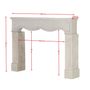 Fireplaces - Antique Louis XIV Style Off-White Limestone Fireplace Surround - MAISON LEON VAN DEN BOGAERT ANTIQUE FIREPLACES AND RECLAIMED DECORATIVE ELEMENTS