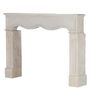 Fireplaces - Antique Louis XIV Style Off-White Limestone Fireplace Surround - MAISON LEON VAN DEN BOGAERT ANTIQUE FIREPLACES AND RECLAIMED DECORATIVE ELEMENTS