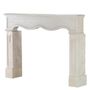 Fireplaces - Antique Louis XIV Style Off-White Limestone Fireplace Surround - MAISON LEON VAN DEN BOGAERT ANTIQUE FIREPLACES AND RECLAIMED DECORATIVE ELEMENTS