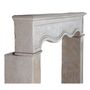 Fireplaces - Antique Louis XIV Style Off-White Limestone Fireplace Surround - MAISON LEON VAN DEN BOGAERT ANTIQUE FIREPLACES AND RECLAIMED DECORATIVE ELEMENTS