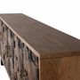 Sideboards - Natural and black acacia wood sideboard plus metal - GINER Y COLOMER