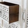 Buffets - Buffet en bois manguier blanc vieilli - GINER Y COLOMER