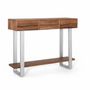 Consoles - Console en bois d'acacia naturel et métal - GINER Y COLOMER