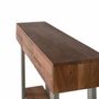 Consoles - Console en bois d'acacia naturel et métal - GINER Y COLOMER