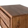 Night tables - Acacia wood and metal bedside table - GINER Y COLOMER
