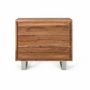 Chests of drawers - Acacia wood and metal chest of drawers - GINER Y COLOMER