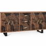 Sideboards - Acacia wood and metal sideboard - GINER Y COLOMER