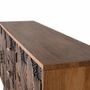 Sideboards - Acacia wood and metal sideboard - GINER Y COLOMER