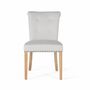 Chairs - Set of 4 beige fabric and wood chairs - GINER Y COLOMER