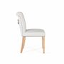 Chairs - Set of 4 beige fabric and wood chairs - GINER Y COLOMER
