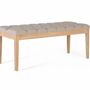 Wardrobe - Natural pine and beige fabric bench - GINER Y COLOMER