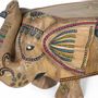 Wardrobe - Multi-colored hand-painted mango wood bench - GINER Y COLOMER
