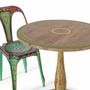 Chaises - Lot de 2 chaises multicolores en métal peint à la main - GINER Y COLOMER
