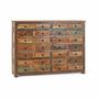 Buffets - Buffet avec 28 tiroirs en bois recyclé fabriqué à la main - GINER Y COLOMER