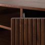 Buffets - Buffet avec 2 portes et 3 tiroirs en bois d'acacia et pieds en métal - GINER Y COLOMER