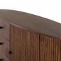 Buffets - Buffet avec 2 portes et 3 tiroirs en bois d'acacia et pieds en métal - GINER Y COLOMER