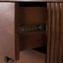 Buffets - Buffet avec 2 portes et 3 tiroirs en bois d'acacia et pieds en métal - GINER Y COLOMER