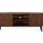 Meubles TV - Meuble TV avec 2 portes fabriqué à la main en bois d'acacia - GINER Y COLOMER