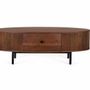 Tables basses - Table basse avec 1 tiroir en bois d'acacia - GINER Y COLOMER