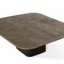 Coffee tables - Coffee table with iron base and aluminum top - GINER Y COLOMER