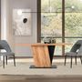 Dining Tables - Acacia wood and metal dining table - GINER Y COLOMER