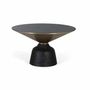 Tables basses - Table basse plateau verre trempé structure aluminium - GINER Y COLOMER