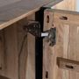 Sideboards - Rustic acacia and metal sideboard, natural elegance - GINER Y COLOMER
