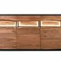 Buffets - Buffet en bois d'acacia naturel et noir - GINER Y COLOMER
