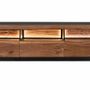 Meubles TV - Meuble TV en bois d'acacia naturel et noir - GINER Y COLOMER