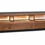 Meubles TV - Meuble TV en bois d'acacia naturel et noir - GINER Y COLOMER