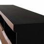 Meubles TV - Meuble TV en bois d'acacia naturel et noir - GINER Y COLOMER